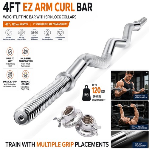 4ft arm curl - 4ft, weight