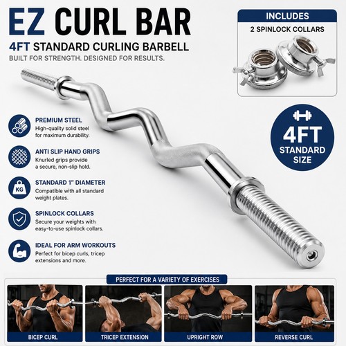4ft arm curl weight lifting - curl,