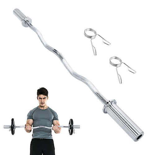 Olympic barbell curl - ez, bar