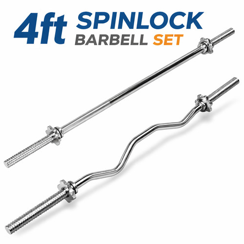 4ft spinlock barbell - barbell, straight