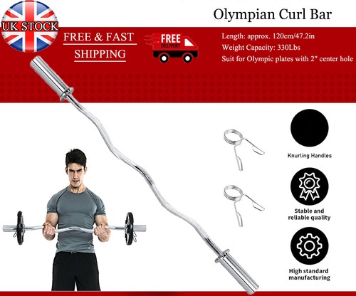 Inch olympic curl bar - 47-inch,