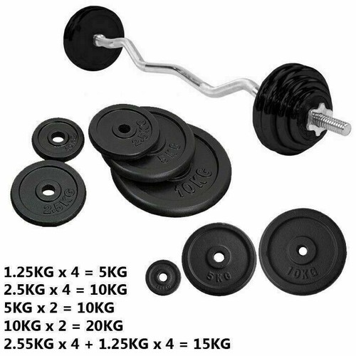 Iron gym weight plates - weight, 5kg